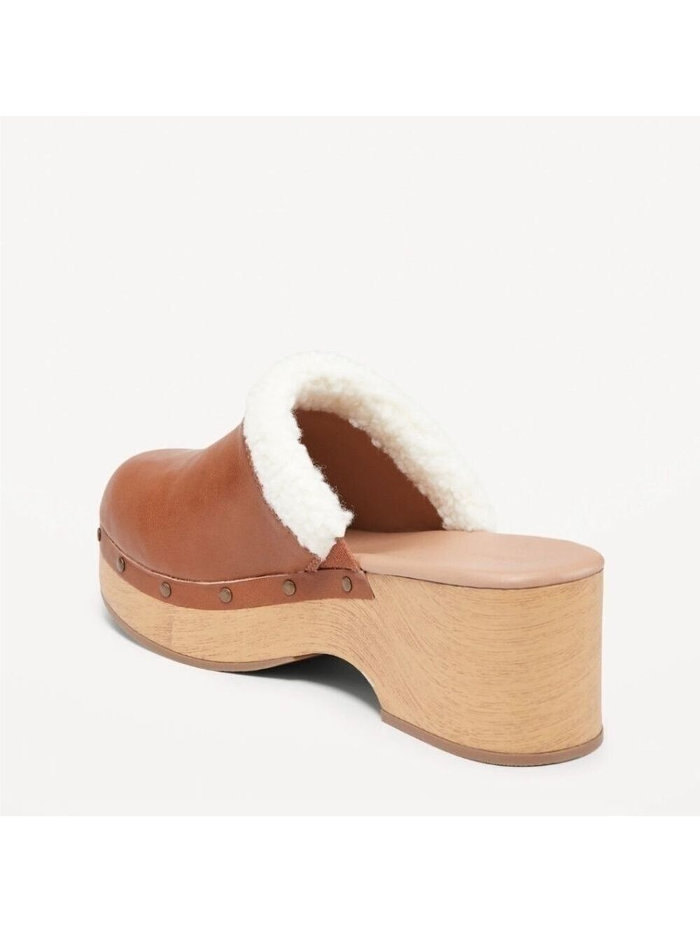 8 • Old Navy • Faux-Leather Sherpa-Lined Clogs - Picture 2 of 5